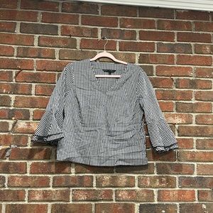 White House Black Market Flare Sleeve Top